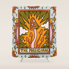 1. The Magician Mushroom Shower Curtain