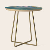 "You Are Worthy" Midnight Background Side Table