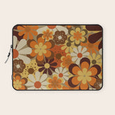 70's Floral Prints, Retro Art Laptop Sleeve
