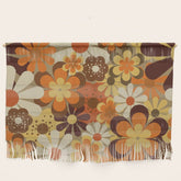70's Floral Prints, Retro Art Wall Hanging