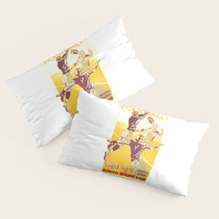 1926 Notre Dame By South Shore Line Advertising Poster Pillow Sham