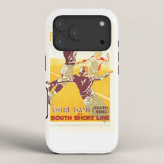 1926 Notre Dame By South Shore Line Advertising Poster iPhone Case