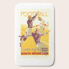1926 Notre Dame By South Shore Line Advertising Poster Bath Mat