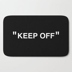 "KEEP OFF" Dark Edition Bath Mat