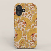 70s Floral Pattern iPhone Case