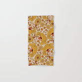 70s Floral Pattern Bath Towel
