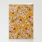 70s Floral Pattern Stationery Card