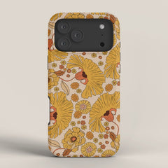 70s Floral Pattern iPhone Case