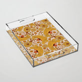 70s Floral Pattern Acrylic Tray
