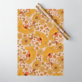 70s Floral Pattern Wrapping Paper