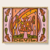 15. Devil Tarot Mushroom Serving Tray