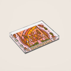 15. Devil Tarot Mushroom Acrylic Tray