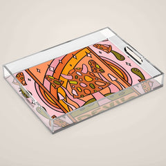 15. Devil Tarot Mushroom Acrylic Tray