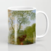 A Landscape with Distant Classical Ruins, a Bridge, Figures, and Cattle Coffee Mug