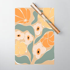 70s california flower market Wrapping Paper