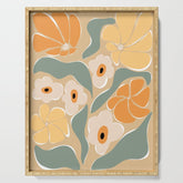 70s california flower market Serving Tray