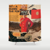 a Golden Year Shower Curtain