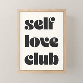 "self love club" Mini Art Print