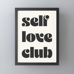 "self love club" Mini Art Print
