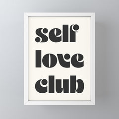 "self love club" Mini Art Print