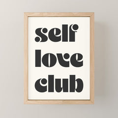 "self love club" Mini Art Print