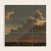 "Cloud Study" by Knud Baade, circa 1830s Wood Wall Art