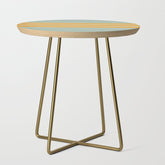 70s Style Mint Orange White Retro Stripes Pomona Side Table