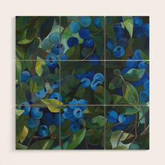 A Blueberry View Wood Wall Art