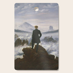 "Wanderer above the Sea of Fog" ("Der Wanderer ��ber dem Nebelmeer") by Caspar David Friedrich, circa 1817 Cutting Board