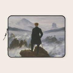 "Wanderer above the Sea of Fog" ("Der Wanderer ��ber dem Nebelmeer") by Caspar David Friedrich, circa 1817 Laptop Sleeve