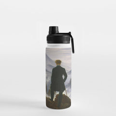 "Wanderer above the Sea of Fog" ("Der Wanderer ��ber dem Nebelmeer") by Caspar David Friedrich, circa 1817 Water Bottle