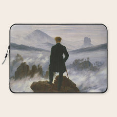 "Wanderer above the Sea of Fog" ("Der Wanderer ��ber dem Nebelmeer") by Caspar David Friedrich, circa 1817 Laptop Sleeve