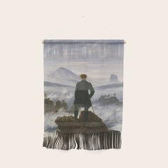 "Wanderer above the Sea of Fog" ("Der Wanderer ��ber dem Nebelmeer") by Caspar David Friedrich, circa 1817 Wall Hanging