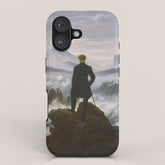 "Wanderer above the Sea of Fog" ("Der Wanderer ��ber dem Nebelmeer") by Caspar David Friedrich, circa 1817 iPhone Case
