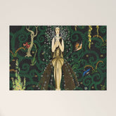 1921 Classical Masterpiece 'Flowers and Flames' by Kay Nielsen Welcome Mat