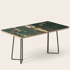 1921 Classical Masterpiece 'Flowers and Flames' by Kay Nielsen Coffee Table