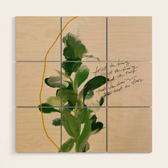 "Trust The Timing." Wood Wall Art