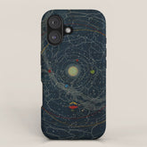 "Planetary System, Eclipse of the Sun, the Moon, the Zodiacal Light, Meteoric Shower" by Levi Walter Yaggi, 1887 iPhone Case