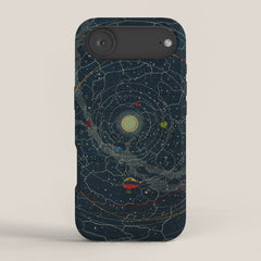 "Planetary System, Eclipse of the Sun, the Moon, the Zodiacal Light, Meteoric Shower" by Levi Walter Yaggi, 1887 iPhone Case