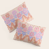 70s Retro Floral vibe Pillow Sham
