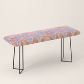 70s Retro Floral vibe Bench
