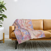 70s Retro Floral vibe Throw Blanket