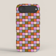 1970s Disco Dancefloor Checkerboard Pattern iPhone Case