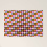 1970s Disco Dancefloor Checkerboard Pattern Welcome Mat