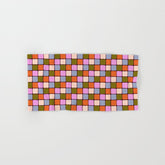 1970s Disco Dancefloor Checkerboard Pattern Bath Towel