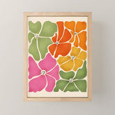 70's Florals Mini Art Print