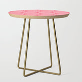 70s Throwback Wavy Stripes Pattern Side Table