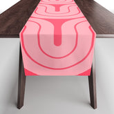 70s Throwback Wavy Stripes Pattern Table Runner