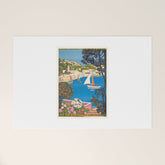 1926 FRANCE Summer On The Cote D'Azur Travel Poster Welcome Mat