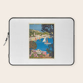 1926 FRANCE Summer On The Cote D'Azur Travel Poster Laptop Sleeve